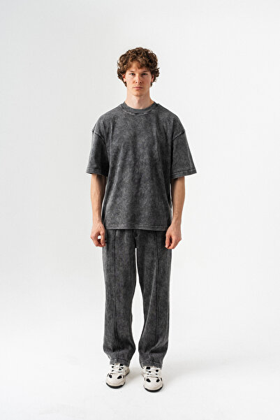 BORZ Men's Effect Oversize Fit T-Shirt and Pants Set