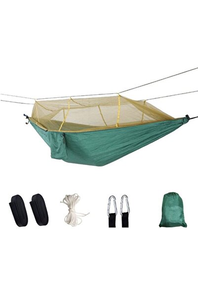 Arabest Camping Hammock,Double,Single,with Mosquito Net,Portable Nylon Parach...