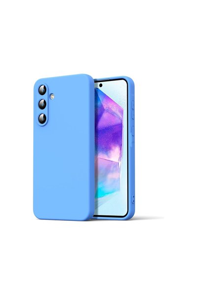 TakÇalıştır Samsung Galaxy A16 5g Compatible Case Nano Velvet Silicone - Blue