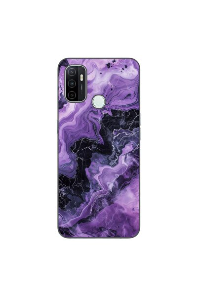 OEM Husa compatibila cu Oppo A53 Silicon Gel Tpu Model Abstract Purple Marble