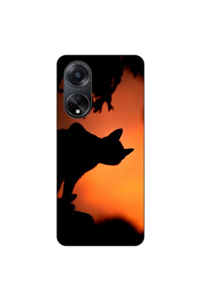 OEM Husa compatibila cu Oppo A98 5G Silicon Gel Tpu Model Halloween Pisica Ne...