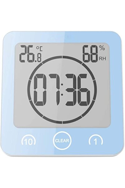 VORRINC Shower Clock Waterproof, Bathroom Clock Digital Clock Timer with Suct...