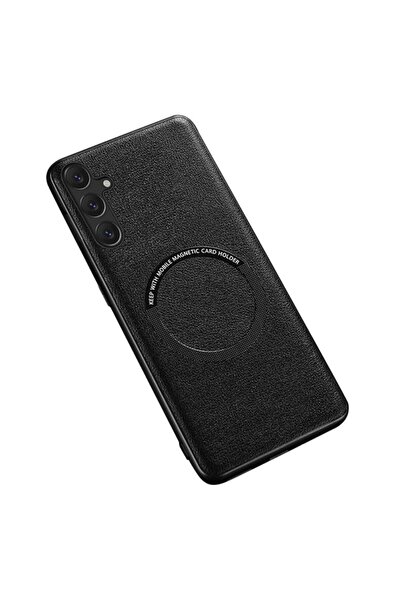 sscase Leather Coated Σκληρή Θήκη Black (Samsung Galaxy A55 5G)