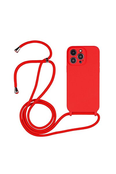 sscase Liquid Θήκη Σιλικόνης με Λουράκι Red (Apple iPhone 14 Pro)