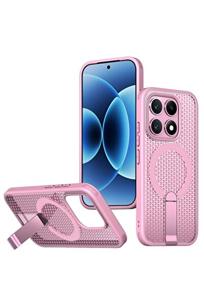sscase Grid Magsafe Σκληρή Θήκη με Stand Pink (Xiaomi 17 5G)