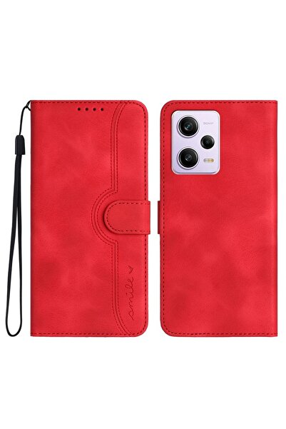 sscase Heart Skin Feel Θήκη Πορτοφόλι Red (Xiaomi Redmi Note 12 Pro 5G/Poco X...