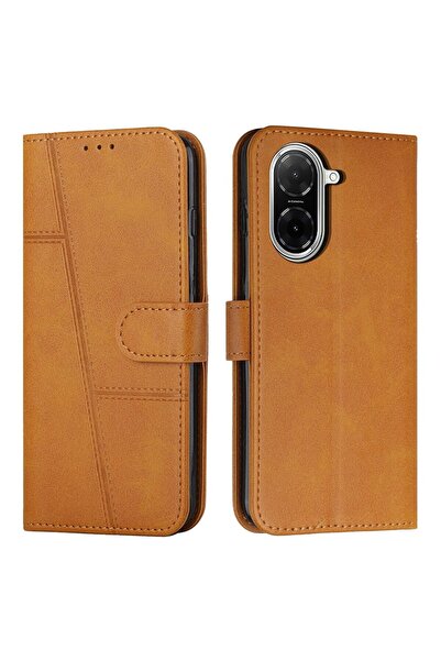 sscase Stitching Θήκη Πορτοφόλι Light Brown (Xiaomi Redmi A5 4G/Poco C71 4G)