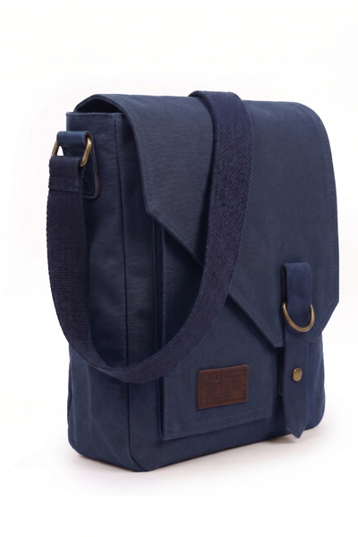 Old Cotton Waxed Canvas Men's Messenger Bag Daily Tablet Shoulder Bag 22X28 cm