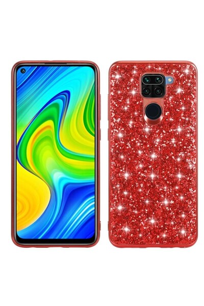 sscase Glitter Powder Σκληρή Θήκη Red (Xiaomi Redmi Note 9)