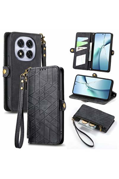sscase Geometry Zipper Θήκη Πορτοφόλι Black (Xiaomi Redmi Note 15 Pro Plus 5G...
