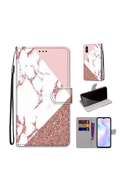 sscase Coloured Drawing Θήκη Πορτοφόλι Stone Texture (Xiaomi Redmi 9A)