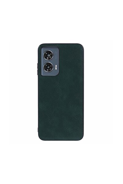 sscase Leather Coated Σκληρή Θήκη Green (Motorola Edge 50 Fusion 5G)