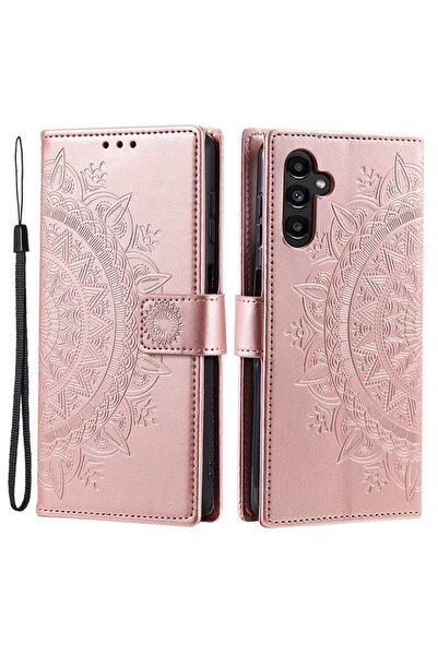 sscase Mandala Flower Θήκη Πορτοφόλι Rose Gold (Samsung Galaxy A35 5G)