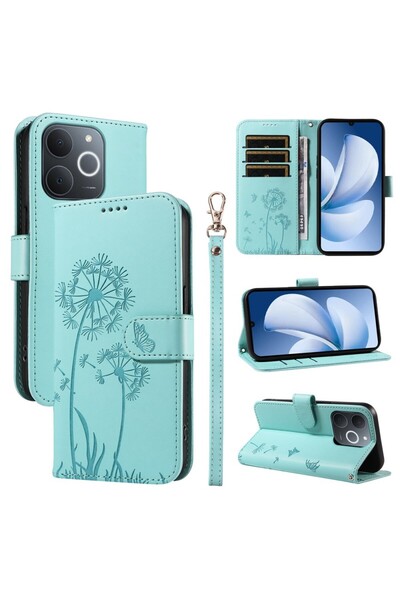 sscase Dandelion Θήκη Πορτοφόλι Mint Green (Realme Note 70T 4G)