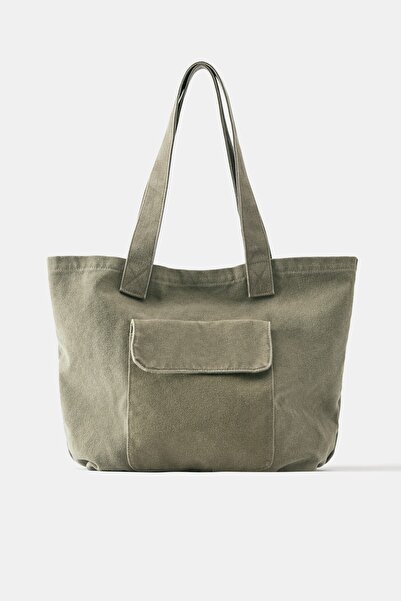 Pull & Bear Kanvas tote çanta