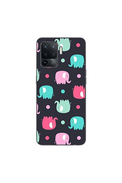 OEM Husa compatibila cu Oppo Reno5 Lite Silicon Gel Tpu Model Pattern Elefant