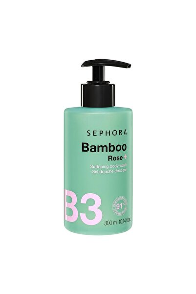 SEPHORA Nazik Temizleyici Duş Jeli Nemlendirme Etkili BAMBOU + ROSE 300 ml El...