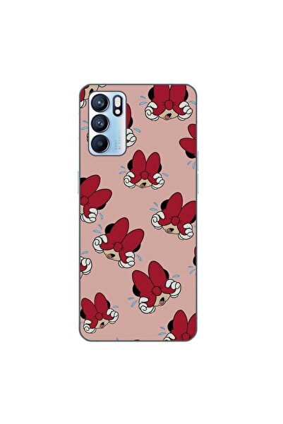 OEM Калъф, съвместим с Oppo Reno6 5G, силиконов гел TPU, с десен Мини Маус, ч...