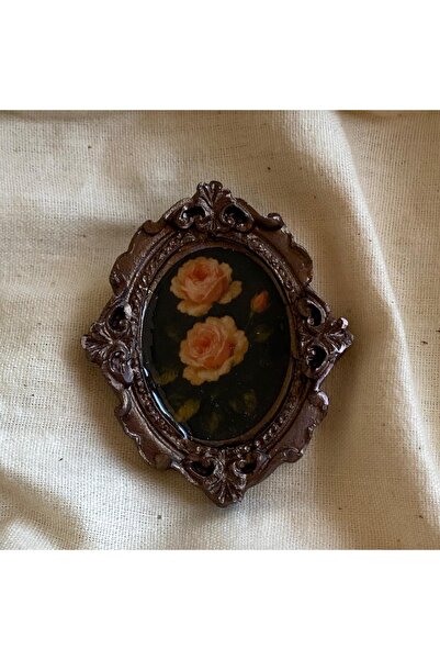 Nesteren Atölye Vintage Tasarım Dekoratif Mini Tablo - Magnet & Duvar Süsü -A...