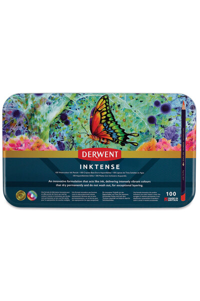 Derwent Inktense 100 Lü Metal Box