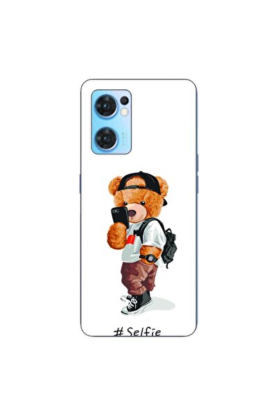 OEM Husa compatibila cu Oppo Reno7 5G Silicon Gel Tpu Model Bear Teddy Selfie