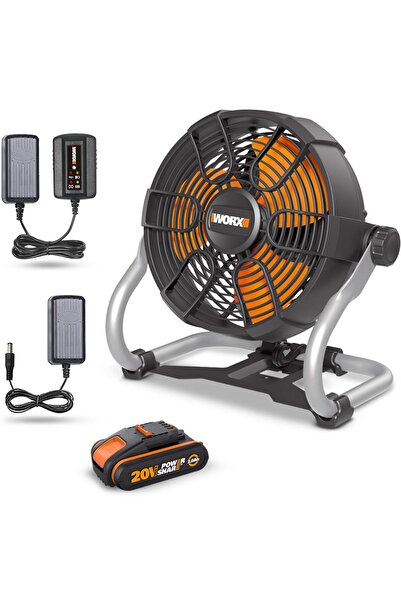 WORX WX095 20Volt 2.0Ah. Li-ion 242mm Profesyonel Hibrit Şantiye Fanı/Vantilatör