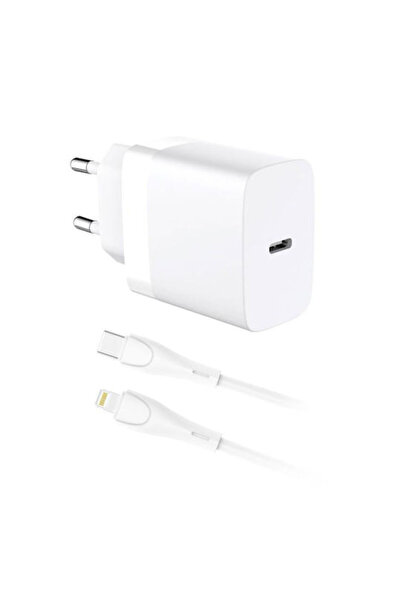 inos Φορτιστής Κινητού Τηλεφώνου με Θύρα USB-C και Καλώδιο USB-C σε Lightning...
