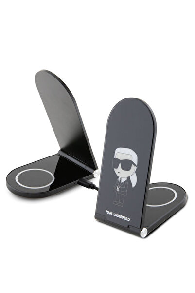 Karl Lagerfeld Ασύρματος Φορτιστής (Qi Pad) 15W Μαύροι (Ικονικός Επαγωγικός Φ...