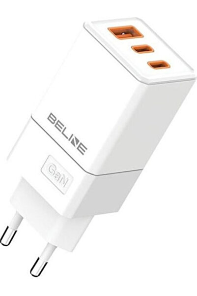 Beline Φορτιστής χωρίς καλώδιο GaN με θύρα USB-A και 2 θύρες USB-C, Παροχή ισ...