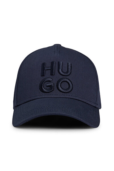 HUGO Lacivert Erkek Yazı Baskılı Şapka 50533409 Jude-Stacked