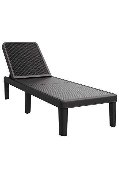 vidaxl Șezlong reglabil în înălțime în 4 direcții, 155,5x57x28 cm, PP