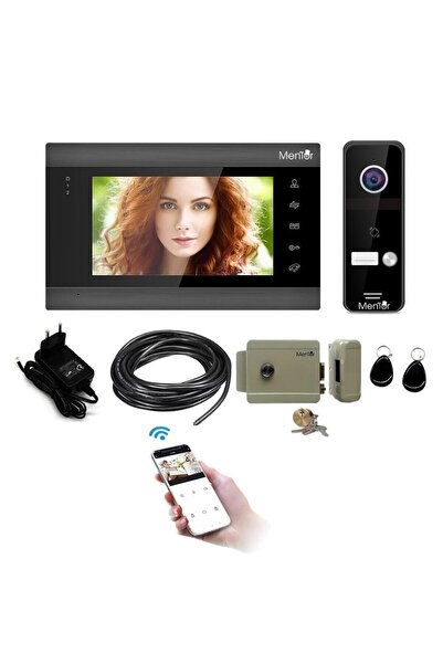 MMD Ментор SYKT004 Комплект интелигентен видеодомофон WiFi, 7-инчов HD монито...
