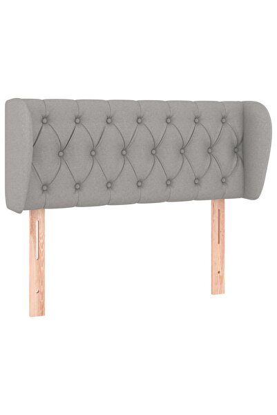 vidaxl Light gray headboard with wings 103x23x78/88 cm textile