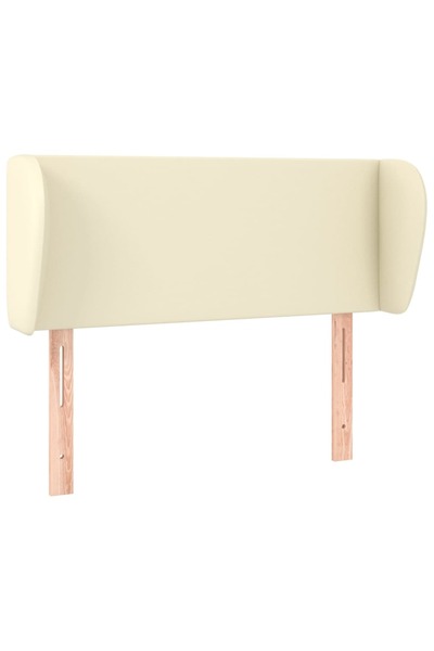 vidaxl Cream headboard with wings 93x23x78/88 cm eco- Leather