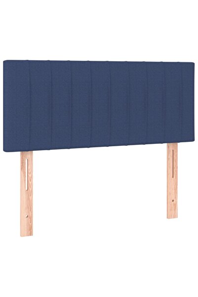 vidaxl Tăblie de pat, albastru, 90x5x78/88 cm, textil