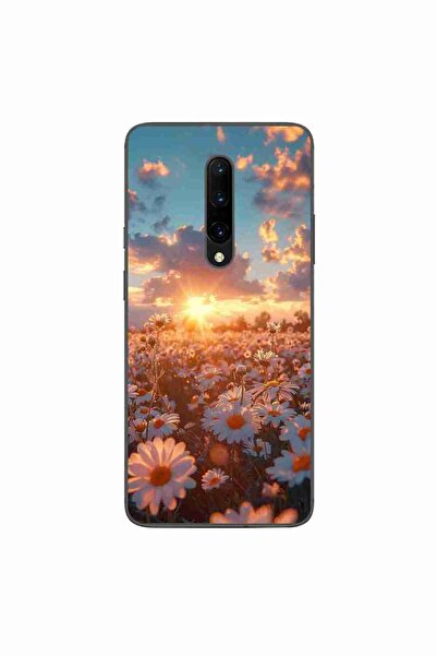 OEM Husa compatibila cu OnePlus 7 Pro Silicon Gel Tpu Model Rasarit cu Flori
