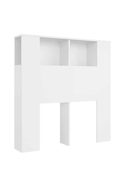 vidaxl Bedside cabinet, white, 100x18.5x102.5 cm