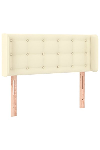 vidaxl Headboard with wings cream 83x16x78/88 cm eco- Leather