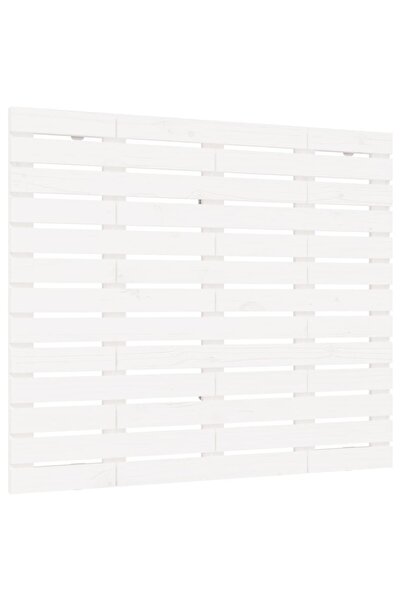 vidaxl Tăblie de pat pentru perete, alb, 96x3x91,5 cm, lemn masiv pin