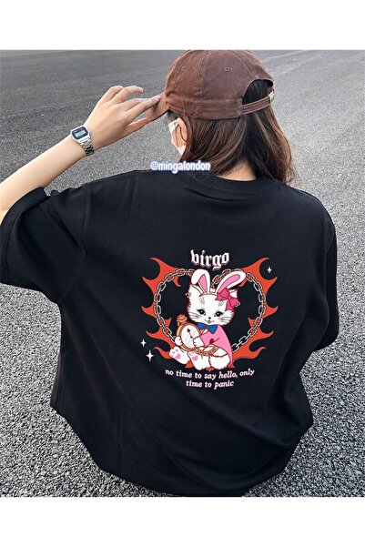 Minga London Tricou oversize cu imprimeu BirgoCat, din noua serie