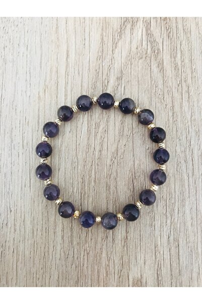 MK tasarım Real Amethyst Stone Bracelet Mk.7000.810- Comfort-Peace-Energy- St...
