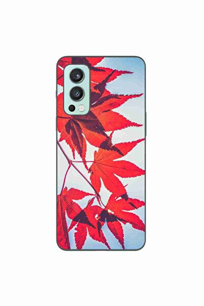 OEM Husa compatibila cu OnePlus Nord 2 Silicon Gel Tpu Model Frunze de toamna