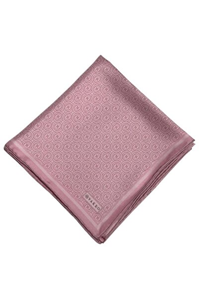 Vakko Tivil Monogram İpek Eşarp 41408-Açık Pembe