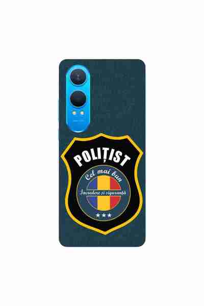 OEM Калъф, съвместим с OnePlus Nord CE4 Lite, силиконов гел TPU, с полицейски...