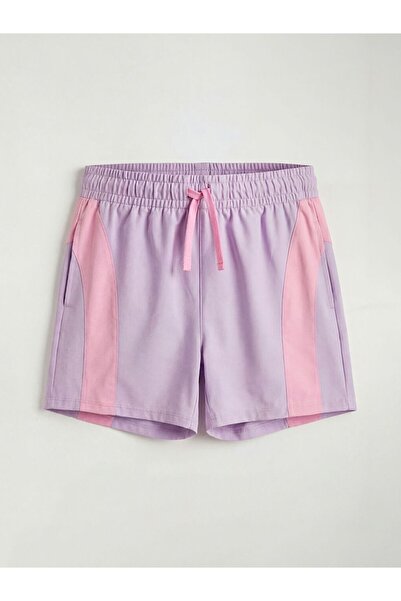 LC Waikiki Pantaloni scurți de înot pentru fete LCW Kids, cu șireturi și bloc...