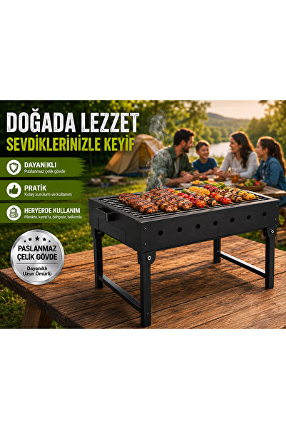 DTAGAS Bahçe, Kamp ve Piknik Için, Katlanabilir Ayaklı, Çelik Gövdeli Profesy...