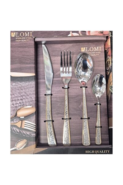 OEM Set de 24 de piese de tacâmuri din oțel inoxidabil, ideal pentru uz casni...