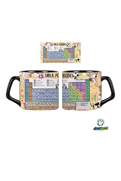 Ghostbastır Design Snoopy Periyodik Tablo Kupa Bardak | Tek Adet 0597