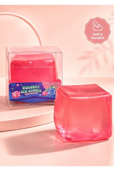DAT Squishy Cube Mini Fidget Toy Stress Relief 9 Colors - Sensory Play Gel Cu...