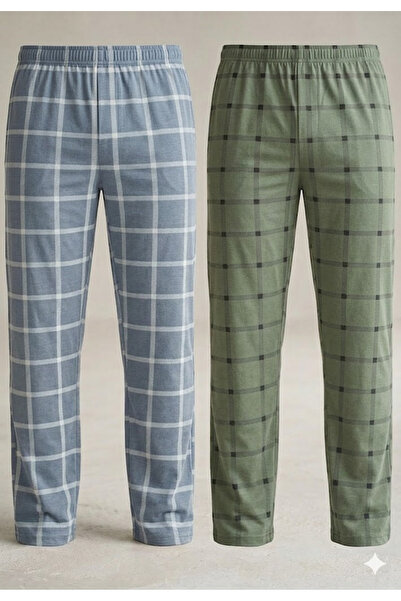Serena Pantaloni de pijama barbat 2 piese/set - multicolor